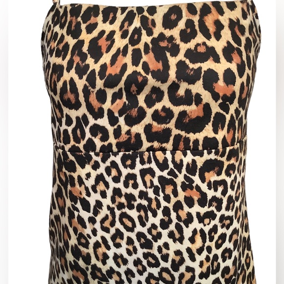 ZARA‎ TRAFALUC  LEOPARD SQUARE NECK STRAPPY MINI DRESS SIZE MEDIUM - Picture 10 of 12